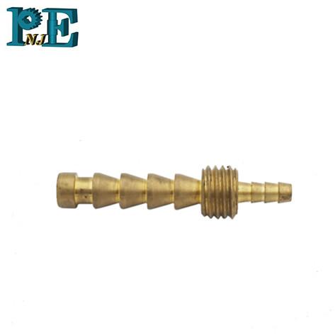 Custom Precision Mahcining Parts Turning Component Brass Turning Nozzle Machining Barbed Fitting