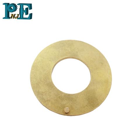 OEM CNC Machining Brass Flange Assembled with Small Pillar CNC Turning Brass Base Plate