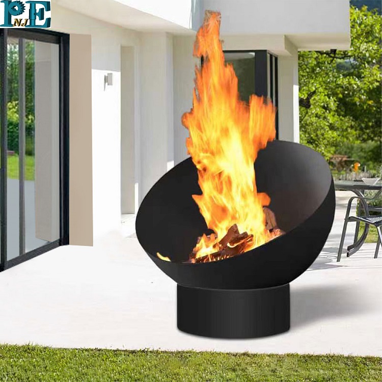 Hemisphere Head Fire Pit Wood Burning Diameter 600mm Steel Garden