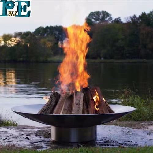 Corten Steel Dish Fire Pit with or without Base Outdoor Rusty Fire Pit