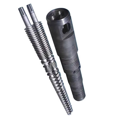 custom OEM stainless steel alloy single twin extruder screw barrel reciprocating injection lead feed screw auger diamond straight gap