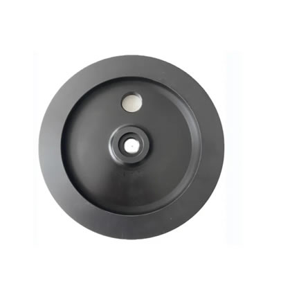 Plastic Acetal CNC Machining Turning Disc with female threads