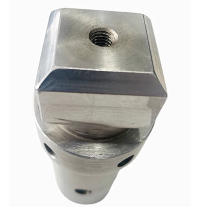 CNC Machining Shaft Turned Milled Spindle Shaft Square Head Machined Part Steel Alloy Machinery Spindle Shaft