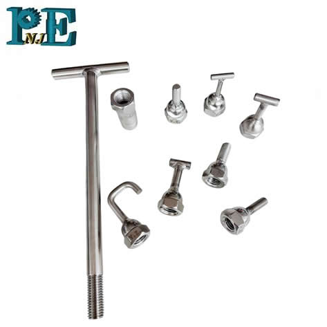 CUSTOM STAINLESS STEEL FASTENERS POLISHING BOLTS T-HANDLE NUTS HOOKS