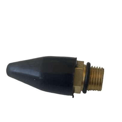 Pneumatic tool accessories rubber nozzle safety air nozzle zinc alloy?Brass Rubber Male 1/8 NPT?Air Gun Nozzle