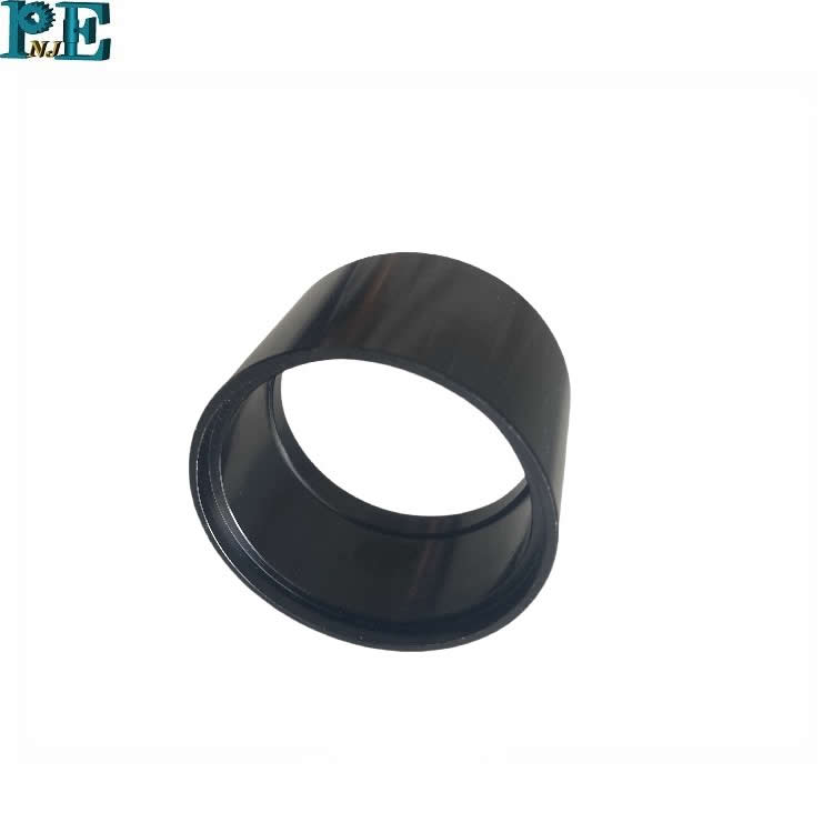 Custom Precision CNC Turning Parts Black Anodized Aluminum Inner Ring