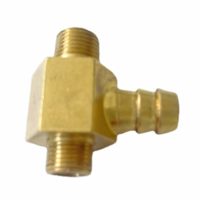 CNC Machining Hose Barb Connector T shaped Brass Hex Pagoda Connector Casting Part