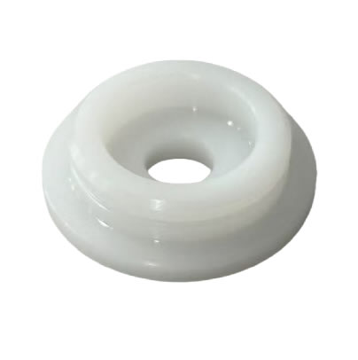 Cnc turning plastics Disc Fittings Custom Plastic Parts Spacer White UHMW for Seal Kit PC12