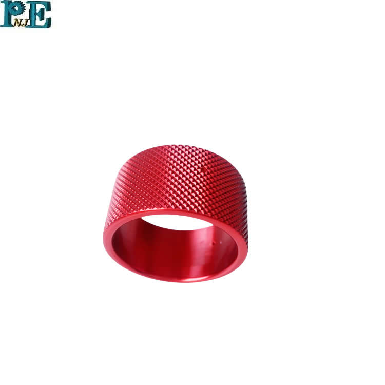 OEM CNC Machining Precision Cnc Turning Solid Knurled Anodized Aluminium Fut Knob